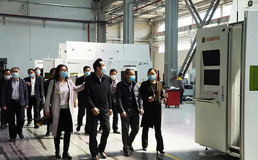 苏州市副市长蒋来清等向导调研云顶集团机械人智能装备工业基地